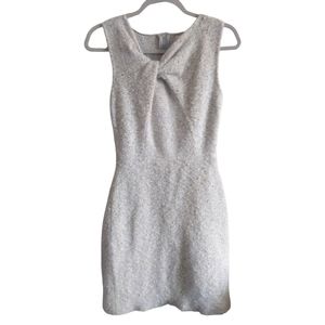 Jason Wu Gray Knot Tie Front 100% Cashmere A Line Dress